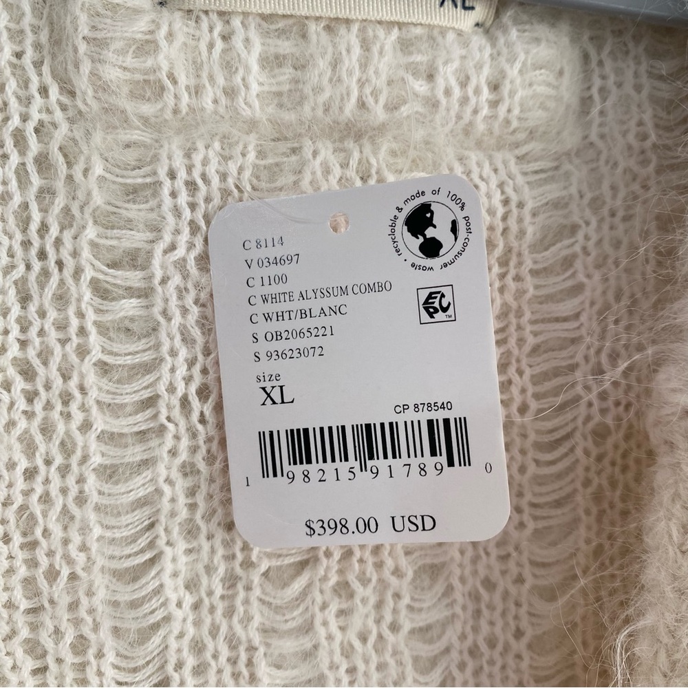 Free People Cream Oversized Fuzzy Zip Teddy Jacket - Picture 11 of 16